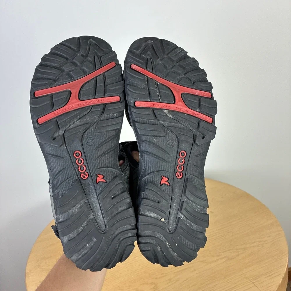 ECCO Yucatan Leather Sport Sandals Men's EU 42 US 8 Outdoors Gorpcore Hiking